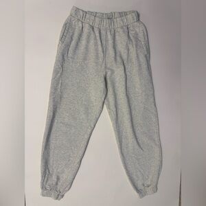 Hollister Gray Fleece Sweatpants Women’s Small Adjustable Rise Joggers